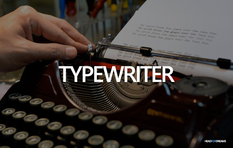 Dream about a typewriter